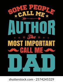 Father's Day lettering varieties professions design for poster and t-shirt design. EPS-10.