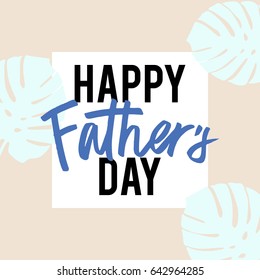 Fathers Day Lettering in vector, calligraphy, modern brush lettering, hand drawn design elements, gifts, wallpapers, web template, card, invitation