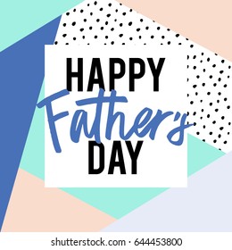 Fathers Day Lettering in vector, calligraphy, modern brush lettering, hand drawn design elements, gifts, wallpapers, web template, card, invitation