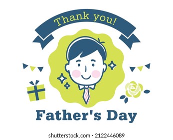 Father's Day Logo Design Illustration