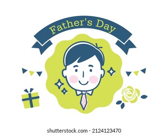 Father's Day Logo Design Illustration
