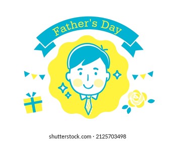 Father's Day Logo Design Illustration