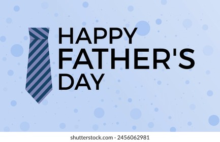 Father's Day love daddy vector illustration. Joyful vector template for banner, card, background.