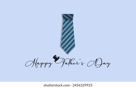 Father's Day love daddy vector illustration. Joyful vector template for banner, card, background.