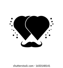 Father's day love icon vector illustration
