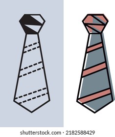 father's day man tie icon