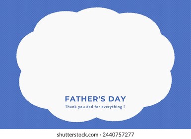 father's day message card illustration material