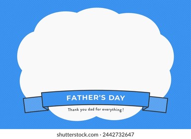 father's day message card illustration material