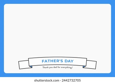 father's day message card illustration material