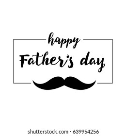 Father's Day. Modern hand lettering and calligraphy. Vector illustration on white background