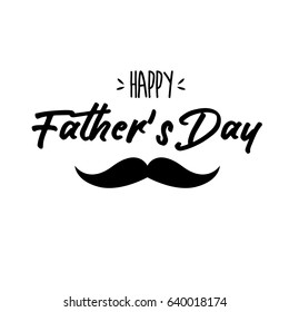 Father's Day. Modern hand lettering and calligraphy. Vector illustration on white background