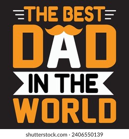 Father's day motivational quote hero dad design.