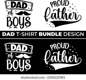 Father's Day Motivational t shirt design bundle.