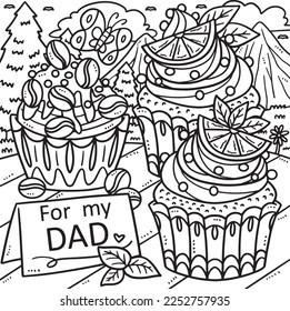 Fathers Day For My Dad Coloring Page for Kids