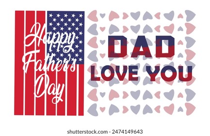 father's day new t shirt design 2024, USA flag t shirt design of fathers day, mug and t shirt design 