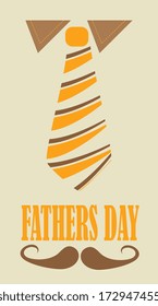 fathers day over beige background vector illustration  