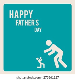 fathers day over blue color background and white text