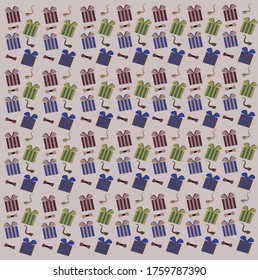 a Father's Day pattern with decor and bow-tie