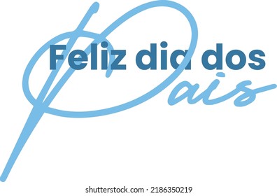 father's day in portuguese logo