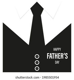Father's Day. Postcards for Father's Day. Tuxedo. Vector graphics