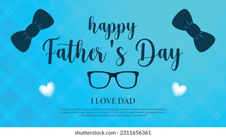 Father's Day poster or banner template