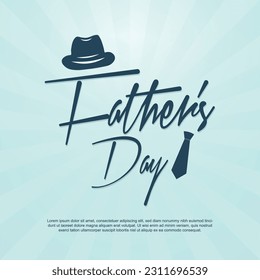 Father's Day poster or banner template