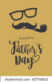 Father's day poster design, vector