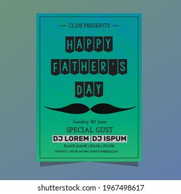 Father's Day Poster or Flyer Vector