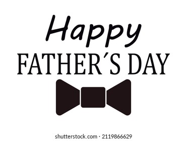 Father's day poster on white background.