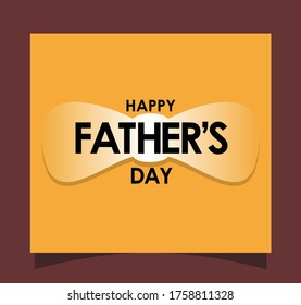father's day premium vector yellow