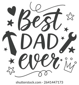 Fathers Day Qualityful Design Hand Drawing,Dad,papa,