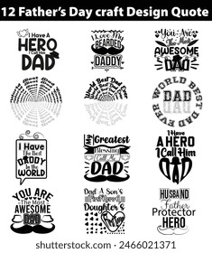 Father's Day Quote Craft idea,  gift idea for Dad 