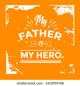 father's day quote typography design