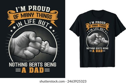 Father's Day quotes t-shirt design, Dad t shirt design, happy Father's day t shirt, father daughter, Typography t-shirt, mug design template, gift for dad. papa's t-shirt design, happy dad.