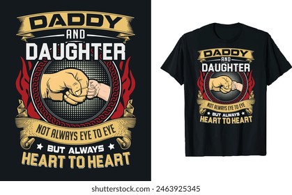 Father's Day quotes t-shirt design, Dad t shirt design, happy Father's day t shirt, father daughter, Typography t-shirt, mug design template, gift for dad. papa's t-shirt design, happy dad.