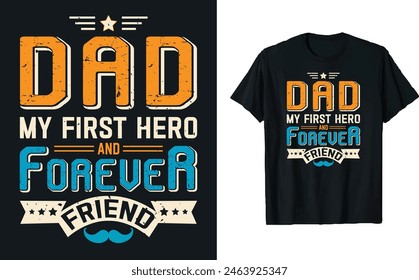 Father's Day quotes t-shirt design, Dad t shirt design, happy Father's day t shirt, father daughter, Typography t-shirt, mug design template, gift for dad. papa's t-shirt design, happy dad.