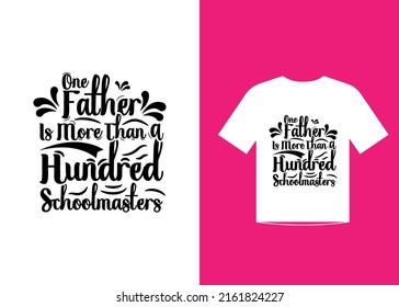 Fathers day quotes t-shirt template design vector