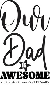 Fathers Day Quotes Vector Design Vol-1