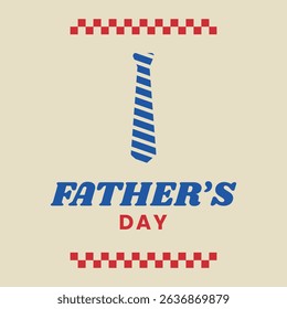 Father's Day retro banner design for social media.