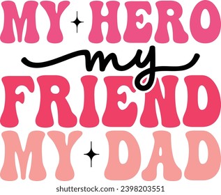 Father's day retro design and digital download