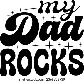 Father's day retro design and eps file