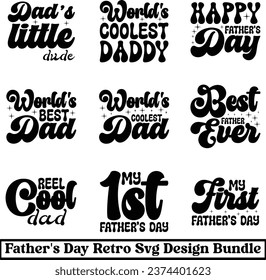 Father's day retro "svg" design bundle and eps file