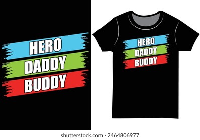 Father's day retro vintage Typography T shirt.