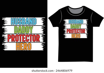 Father's day retro vintage Typography T shirt.