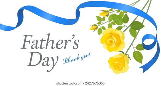 Father's Day rose bouquet image banner (2:1)