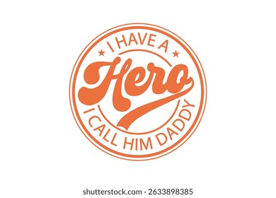 Father's Day Round Sign T-Shirt Design – Perfect Gift for Dad

