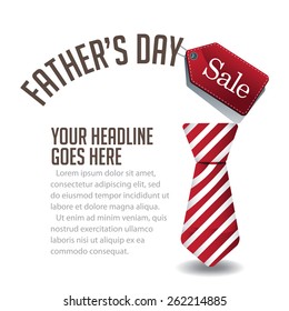 Fathers Day sale background EPS 10 vector royalty free stock illustration for greeting card, ad, promotion, poster, flier, blog, article, social media, marketing