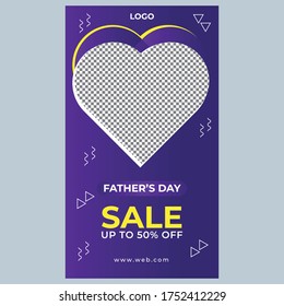 fathers day sale banner | social media post