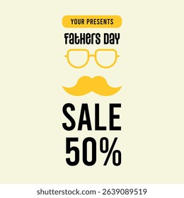 Fathers Day Sale Banner for Social Media