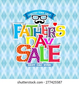 Father"s day Sale design (Paper Folding Design) for promotion, poster, flier, blog, article, social media, marketing, flyer, web page, sign
